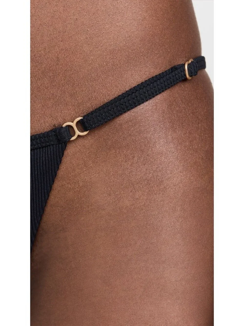 LSPACE Remi Bikini Bottoms in Black Medium New Womens Swimsuit